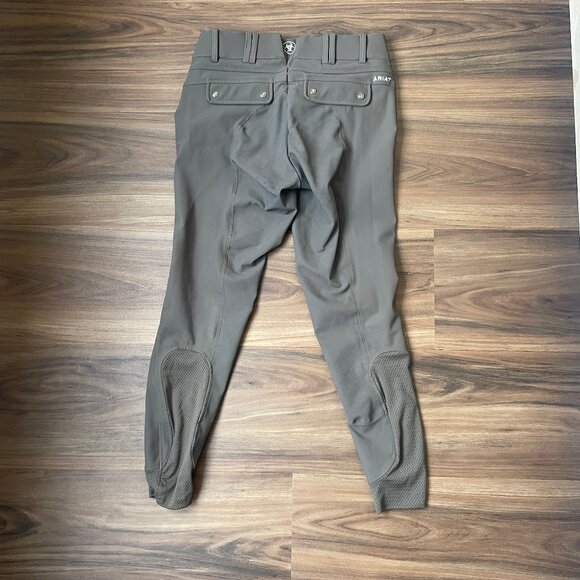 Ariat Women's Tri-Factor Grip Full Seat Breeches - Banyan Bark - 26R - Picture 6 of 7